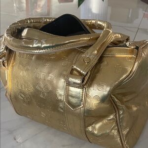 TNA Metallic Gold Shoulder Bag Y2K